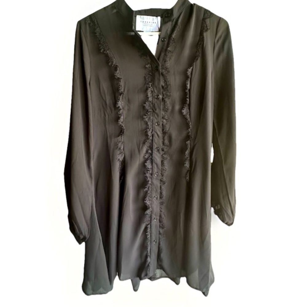 The Shirt by Rochelle Behrens Keeley Tuxedo Shirt Dress long sleeve Tuckernuck